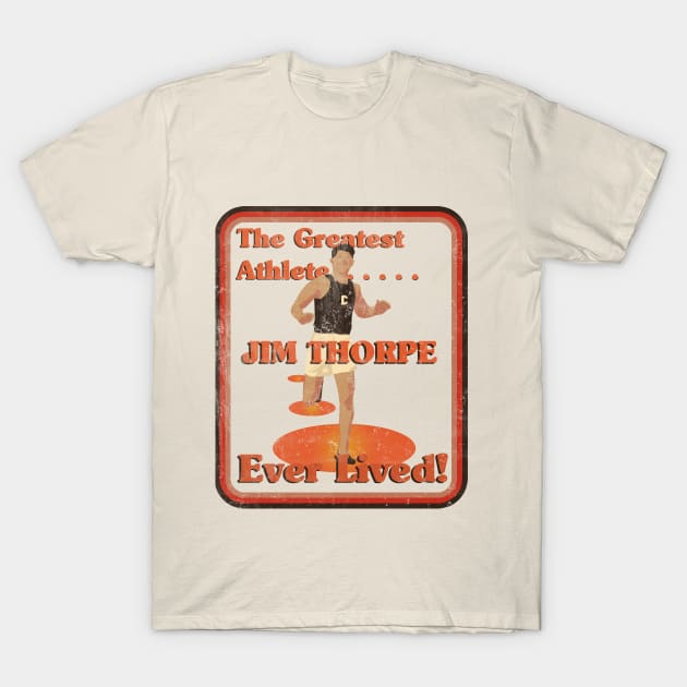 Native American Jim Thorpe Greatest Athlete Ever Lived T-Shirt by Eyanosa